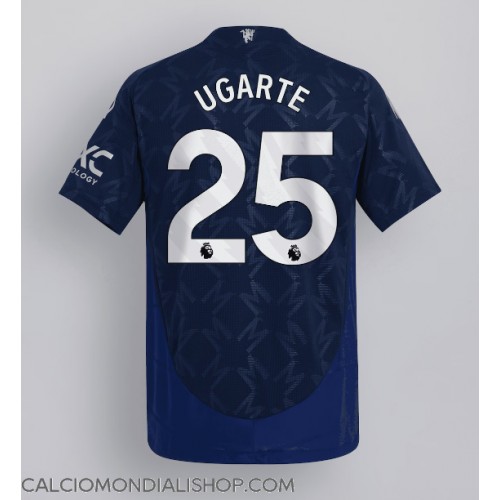 Maglie da calcio Manchester United Manuel Ugarte #25 Seconda Maglia 2024-25 Manica Corta